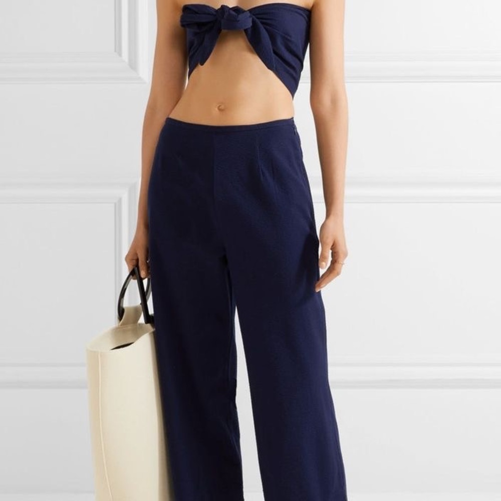 Staud x Solid & Striped Baia seersucker top